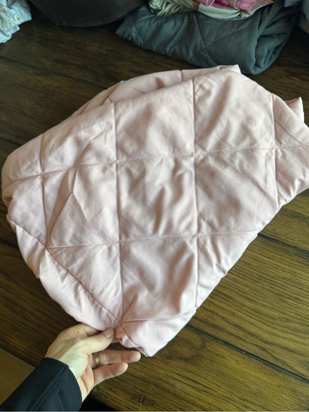 Graco Pack and Play Quilted Light Pink Sheet